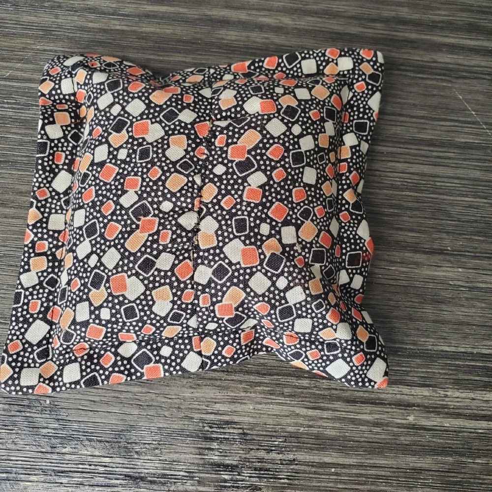 Hand Embroidered Forest Owl Bean Bag Night Time Scene Approximately 5 Inches